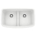 BLANCO 442199 Valea Equal Double Bowl Kitchen Sink with Low Divide - White