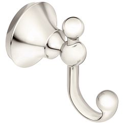 Moen YB5203 Polished nickel double robe hook