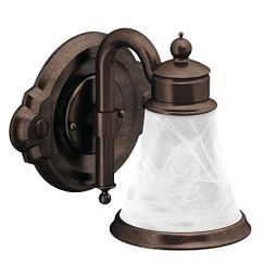 Moen YB9861 Oil rubbed bronze one globe bath light