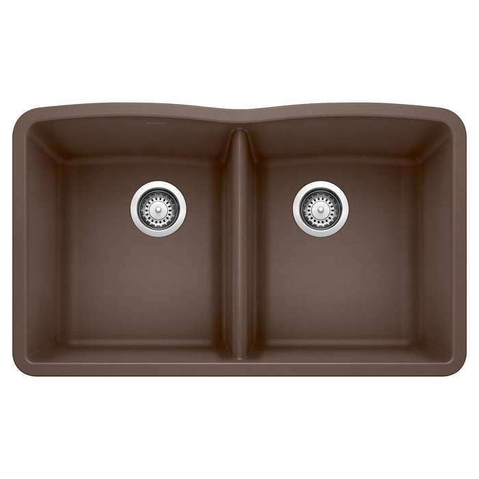 BLANCO 440182 Diamond Equal Double Bowl Kitchen Sink - Café