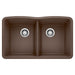 BLANCO 440182 Diamond Equal Double Bowl Kitchen Sink - Café
