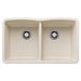BLANCO 443068 Diamond Equal Double Bowl Kitchen Sink - Soft White