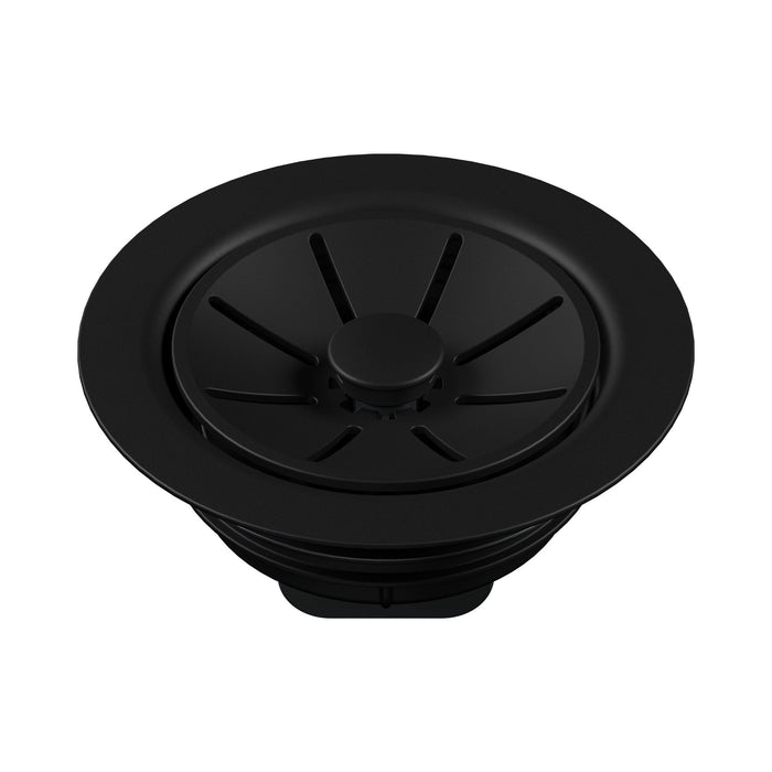 BLANCO Essential Silgranit Color-Matched Disposal Flange Insert with Waste Scraper - Coal Black