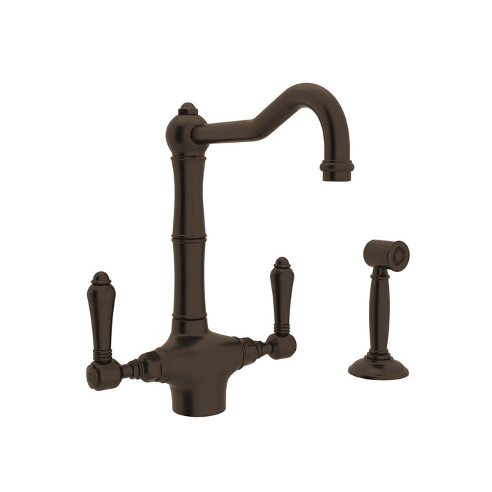 ROHL A1679WS Acqui® Two Handle Kitchen Faucet With Side Spray