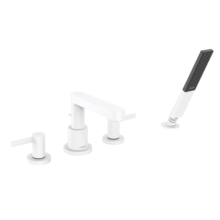 hansgrohe Finoris 4-Hole Roman Tub Set Trim with 1.75 GPM Handshower