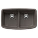 BLANCO 443126 Valea Equal Double Bowl Kitchen Sink with Low Divide - Volcano Gray