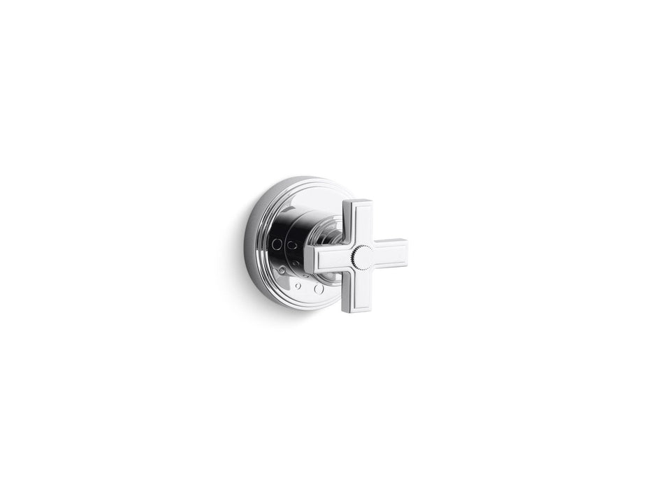 Kallista P24113-CR-AD Vir Stil by Laura Kirar Volume Control Trim, Cross Handle