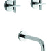 Kallista P24425-CR-CP One Wall-Mount Bath Faucet, Cross Handles