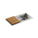 Kallista L20306-00-NA Soltiere 33" Stainless Steel Kitchen Sink with Standard Accessories