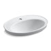 KOHLER K-2075-1 Serif 22-1/4" oval drop-in bathroom sink