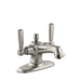 KOHLER K-10579-4 Bancroft Monoblock bathroom sink faucet, 1.2 gpm
