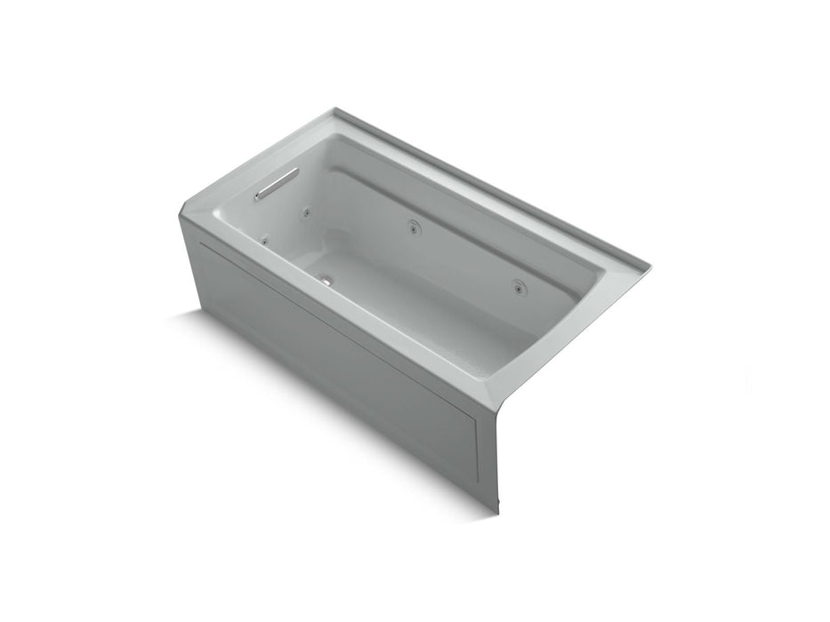 KOHLER K-1122-HL Archer 60" x 32" alcove heated whirlpool bath, left drain