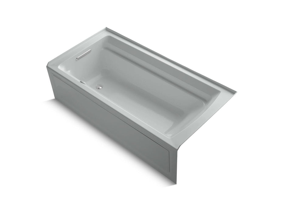 KOHLER K-1124-GHLAW Archer 72" x 36" alcove Heated BubbleMassage air bath with Bask heated surface, left drain
