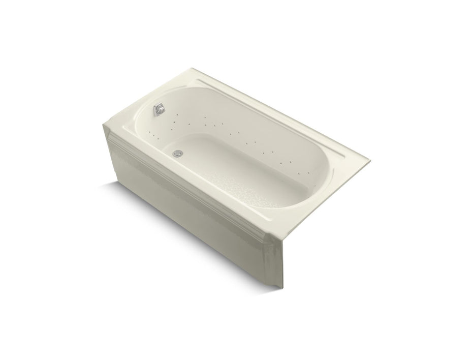 KOHLER K-723-GCP Memoirs 60" x 33-3/4" alcove BubbleMassage air bath, left drain
