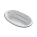 KOHLER K-1164-GHW Sunward 72" x 42" drop-in Heated BubbleMassage air bath with Bask heated surface