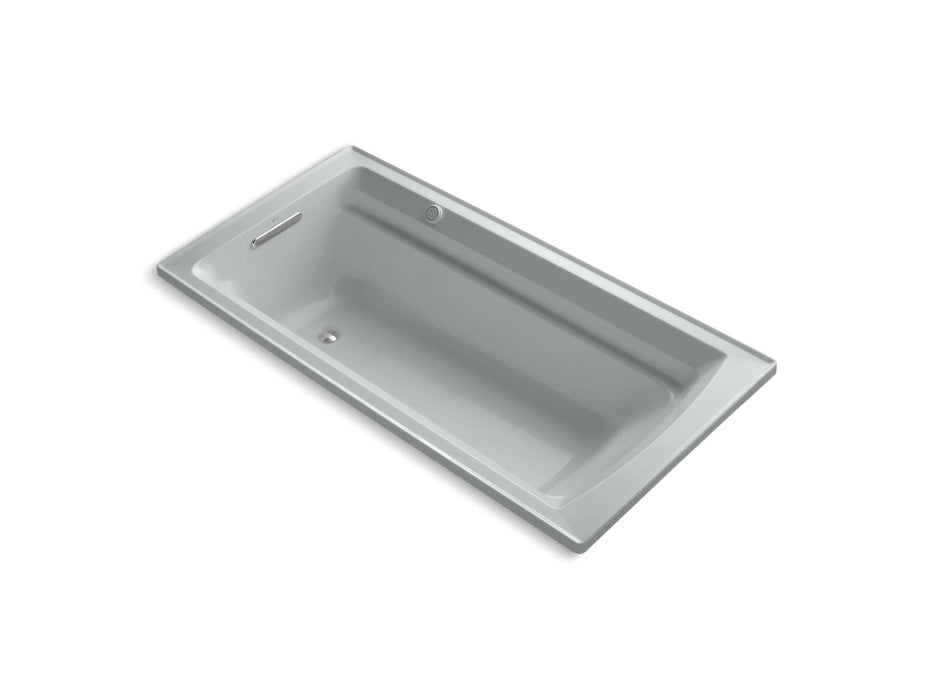 KOHLER K-1124-GHW Archer 72" x 36" drop-in Heated BubbleMassage air bath with Bask heated surface