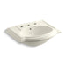 KOHLER K-2287-8 Devonshire 24-1/4" rectangular pedestal bathroom sink