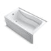KOHLER K-1229-LAW Mariposa 66" x 36" alcove bath with Bask heated surface, left drain