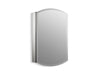 KOHLER K-3073 Archer 20" W x 31" H aluminum single-door medicine cabinet, beveled edges