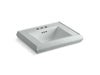 KOHLER Memoirs Pedestal/console table bathroom sink basin with 4" centerset faucet holes