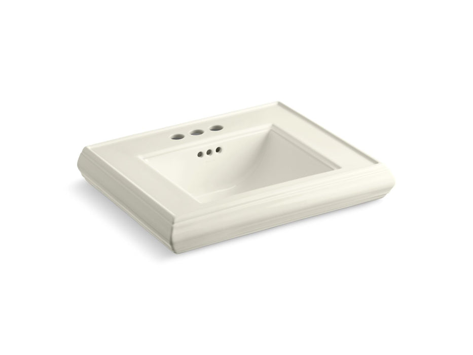 KOHLER Memoirs Pedestal/console table bathroom sink basin with 4" centerset faucet holes