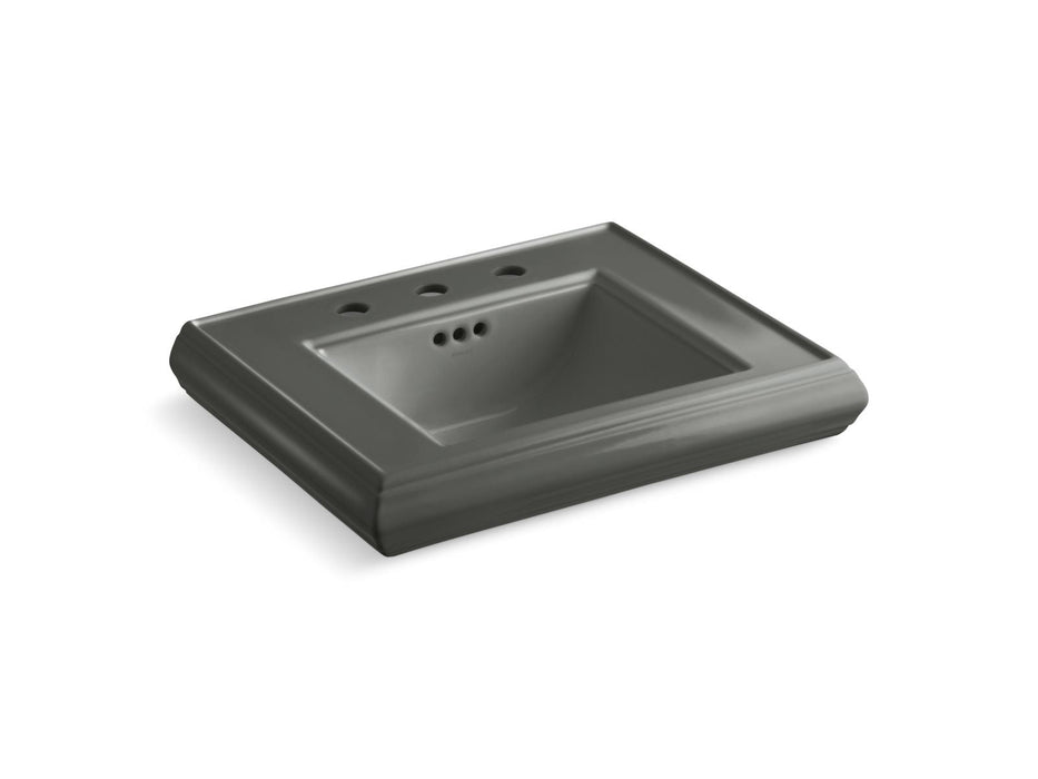 KOHLER Memoirs Pedestal/console table bathroom sink basin with 8" widespread faucet holes