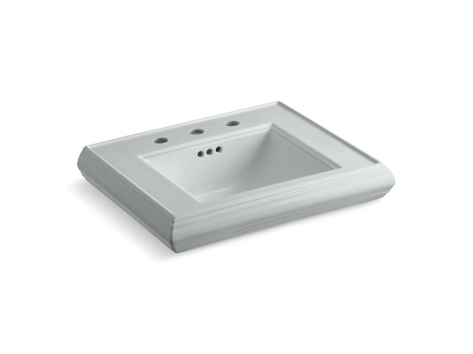 KOHLER Memoirs Pedestal/console table bathroom sink basin with 8" widespread faucet holes