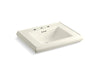 KOHLER Memoirs Pedestal/console table bathroom sink basin with 8" widespread faucet holes