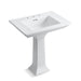 KOHLER K-2268-8 Memoirs Stately 30-3/4" rectangular pedestal bathroom sink