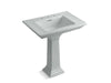 KOHLER K-2268-8 Memoirs Stately 30-3/4" rectangular pedestal bathroom sink