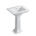 Memoirs Stately 24-1/2" rectangular pedestal bathroom sink