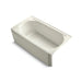 KOHLER K-724-G96 Memoirs 60" x 33-3/4" alcove BubbleMassage air bath with Biscuit airjet color finish and right-hand drain