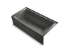 KOHLER K-1124-LA Archer 72" x 36" alcove whirlpool bath with alcove, left drain
