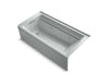 KOHLER K-1124-LA Archer 72" x 36" alcove whirlpool bath with alcove, left drain
