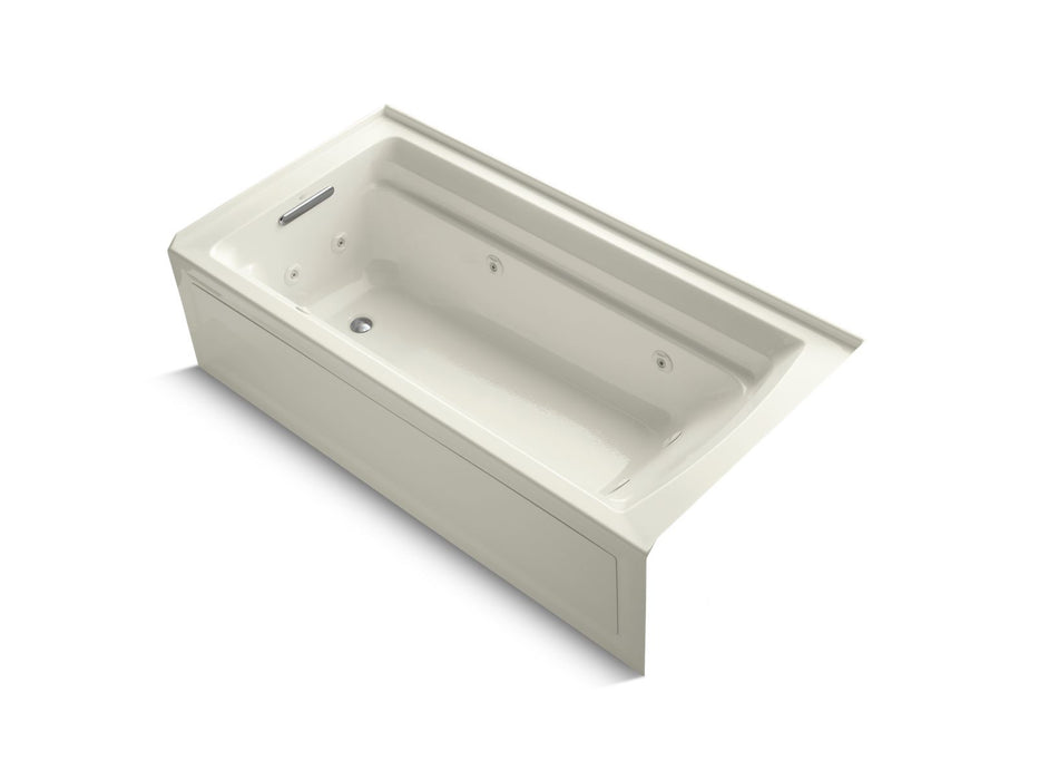 KOHLER K-1124-LA Archer 72" x 36" alcove whirlpool bath with alcove, left drain