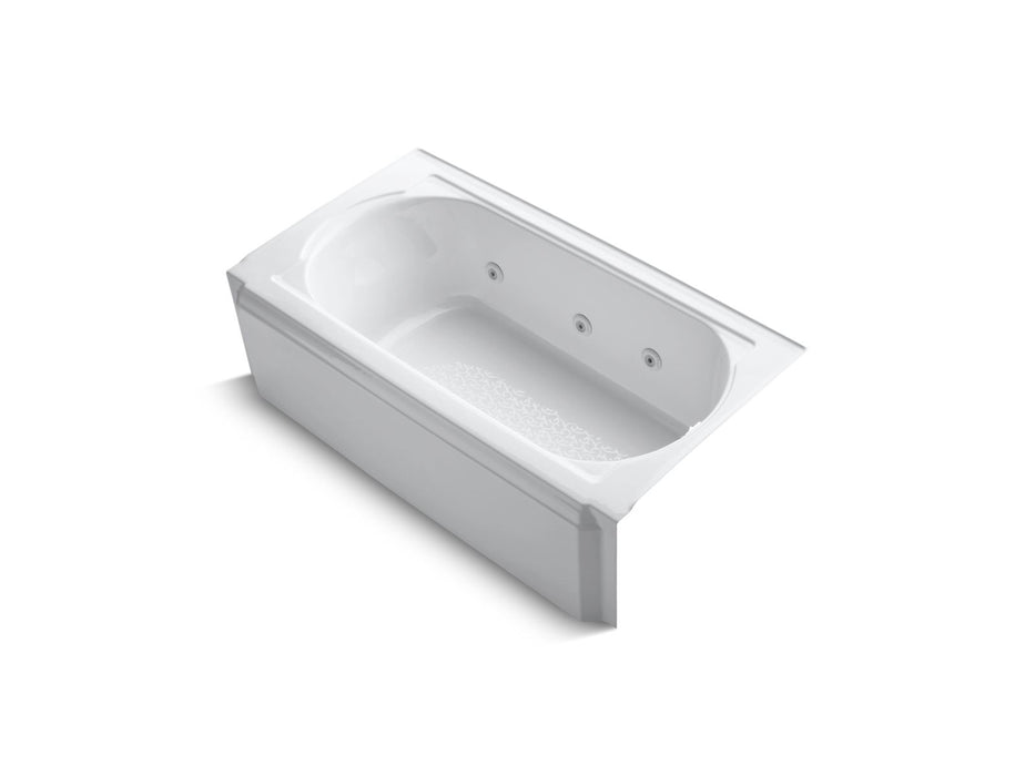 KOHLER K-724-H2 Memoirs 60" x 33-3/4" alcove heated whirlpool, right drain