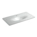 KOHLER Iron/Impressions 43" Enameled cast iron vanity top with integrated oval sink