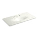 KOHLER Iron/Impressions 43" Enameled cast iron vanity top with integrated oval sink