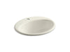 KOHLER Farmington 19-1/4" oval drop-in bathroom sink