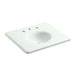 KOHLER Iron/Impressions 25" Enameled cast iron vanity top with integrated round sink