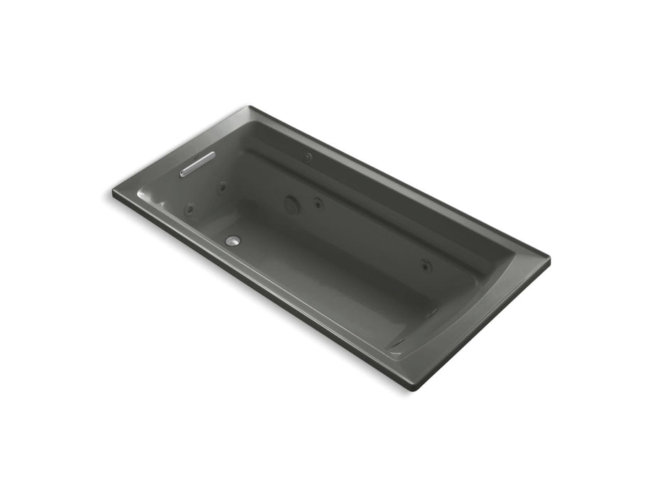KOHLER K-1124-H Archer 72" x 36" drop-in heated whirlpool bath