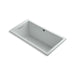 KOHLER K-1168-GHW Underscore 60" x 32" drop-in Heated BubbleMassage air bath with Bask heated surface