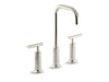 KOHLER K-14408-4 Purist Widespread bathroom sink faucet with Lever handles, 1.2 gpm