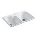 KOHLER Hartland 33" top-mount double-bowl kitchen sink