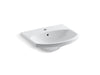 KOHLER Cimarron 22-3/4" rectangular pedestal bathroom sink