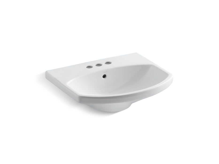 KOHLER Cimarron 22-3/4" rectangular pedestal bathroom sink