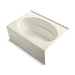 KOHLER K-1113-RA Windward 60" x 42" alcove bath, right drain