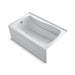 KOHLER K-1242-LAW Mariposa 60" x 36" alcove bath with Bask heated surface, left drain