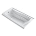 KOHLER K-1257-GHLW Mariposa 72" x 36" alcove Heated BubbleMassage air bath with Bask heated surface, left drain