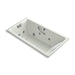 KOHLER K-856-M Tea-for-Two 66" x 36" drop-in whirlpool bath